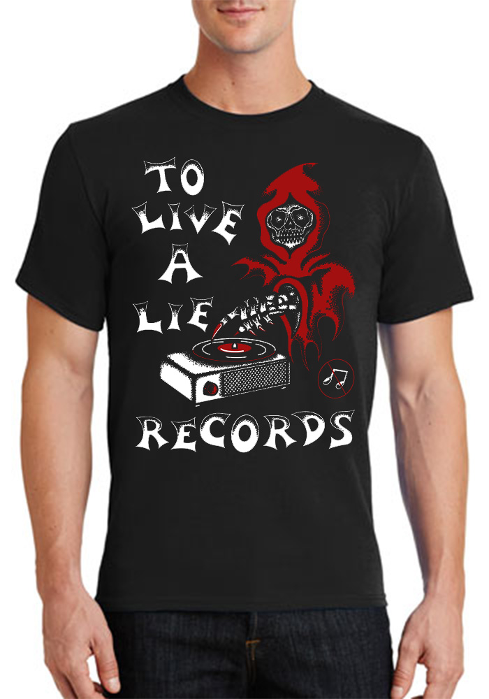 To Live A Lie - Reaper Record Shirt L (image for) To Live A Lie - Reaper Record Shirt L