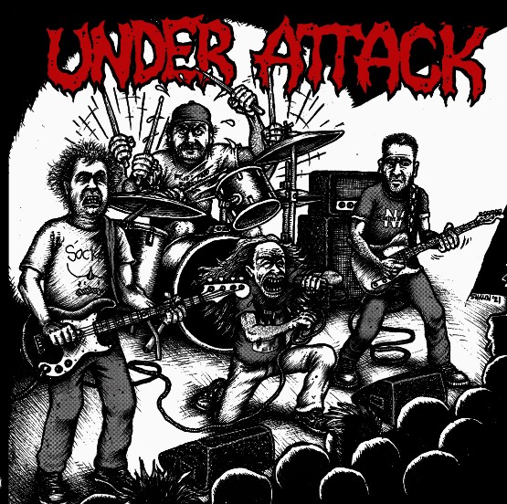 Under Attack - s/t 7" (red vinyl)