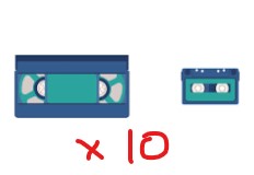 Bulk Ixias Deal - 10x VHS+CS (image for) Bulk Ixias Deal - 10x VHS+CS